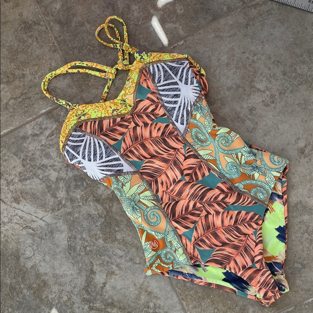 Maaji Tropical One-Piece Swimsuit. Reversible.